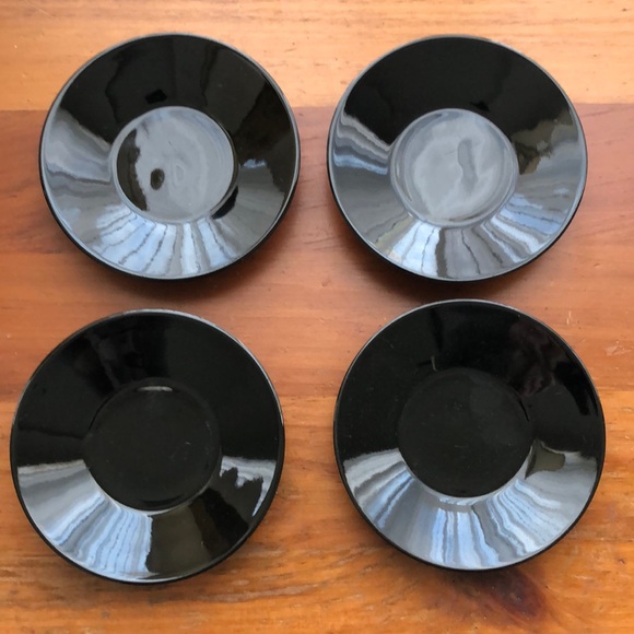 Coffee Cups & Saucers Mugs Espresso Shot Glasses Set of 4 - Picture 2 of 6